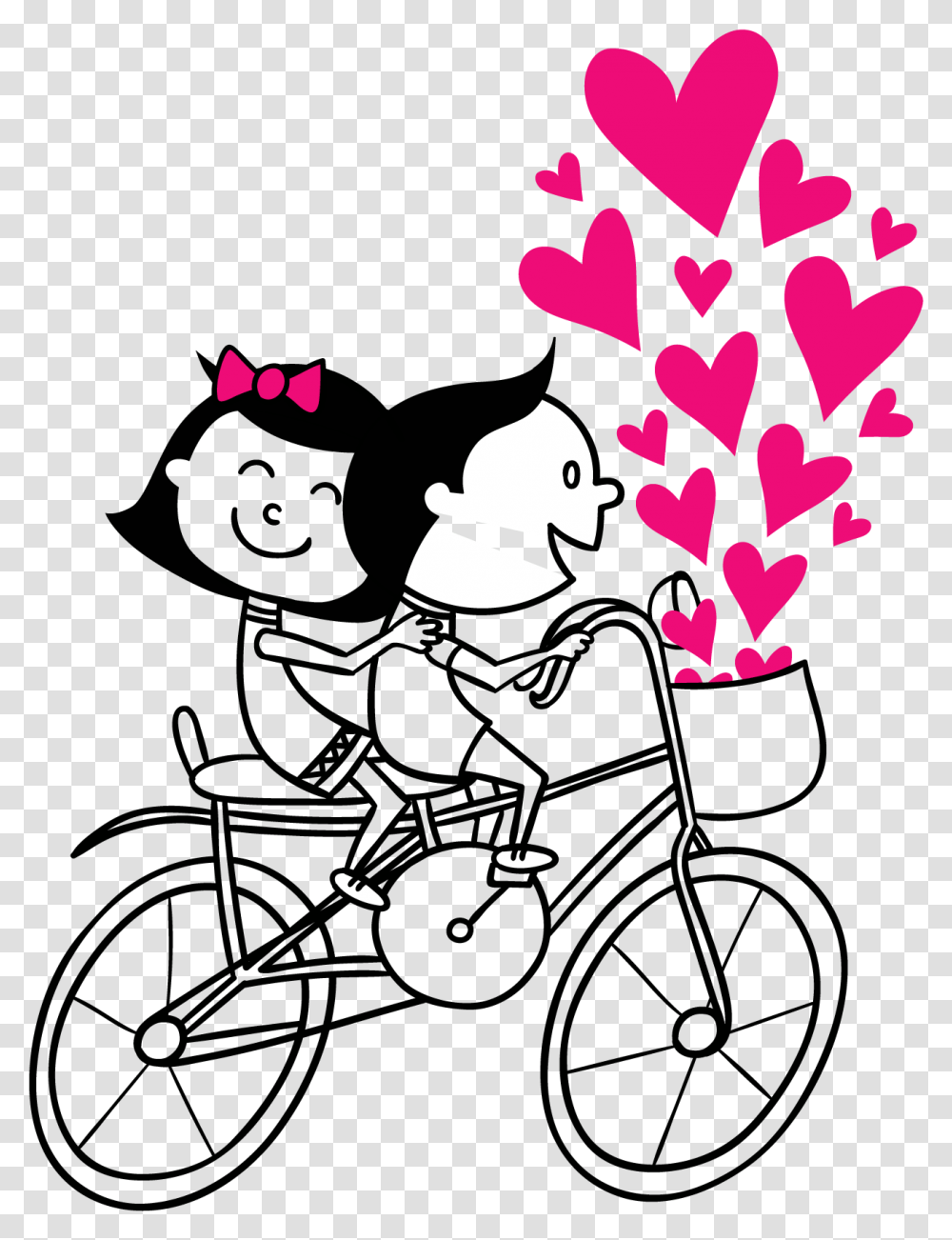 Couple Vector Cycling Free Photo Clipart Love Couple Vector, Plant, Tree, Flower Transparent Png