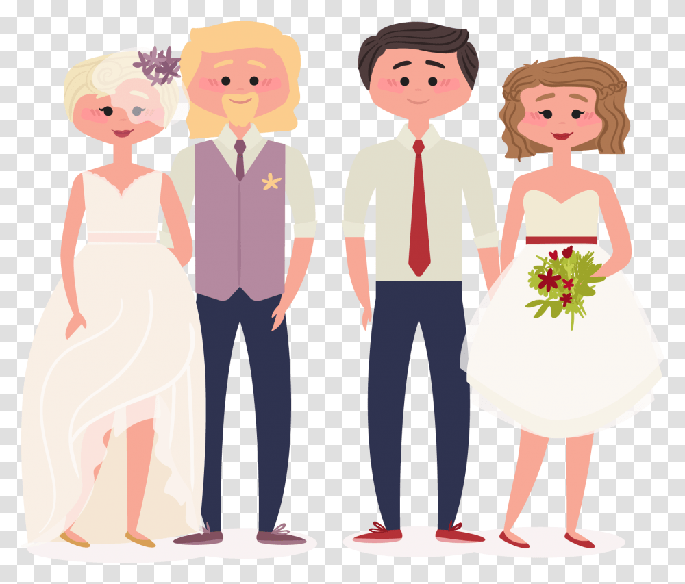 Couple Vector Husband And Wife Wife And Husband, Person, People, Snowman, Girl Transparent Png