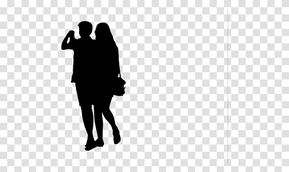 Couple Walking Image Silhouette Taking A Selfie, Person, Human, Hand, Photography Transparent Png