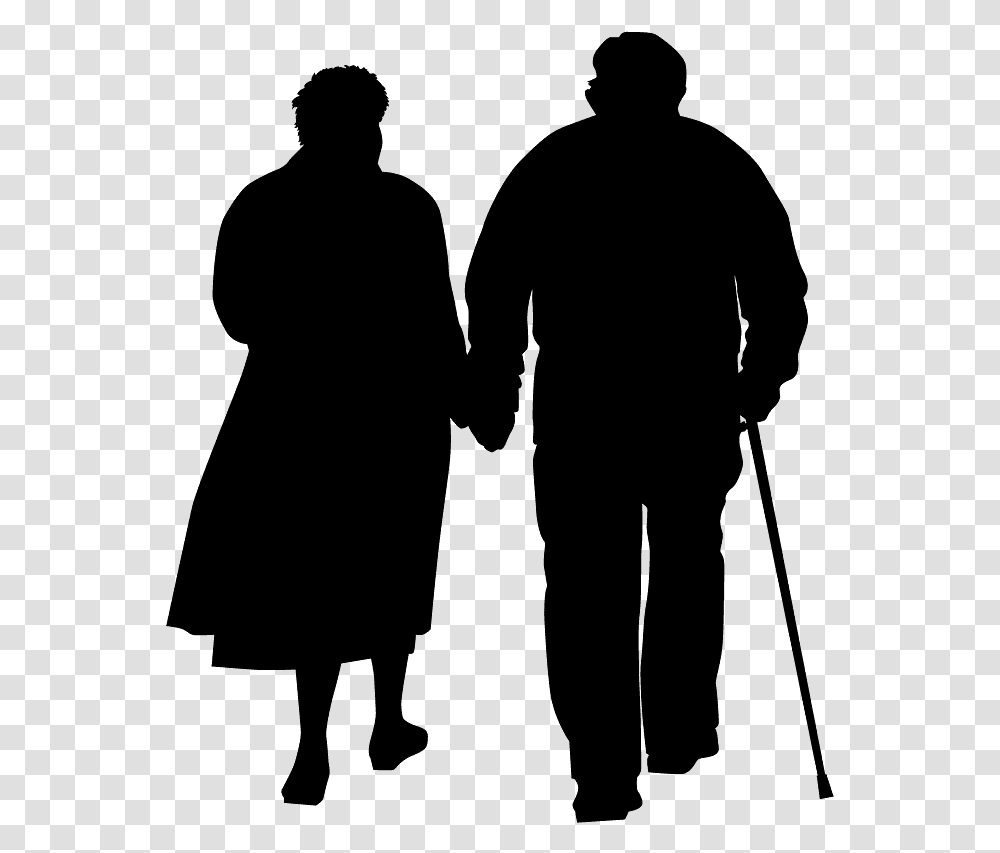 Couple Walking Silhouette, Gray, World Of Warcraft Transparent Png