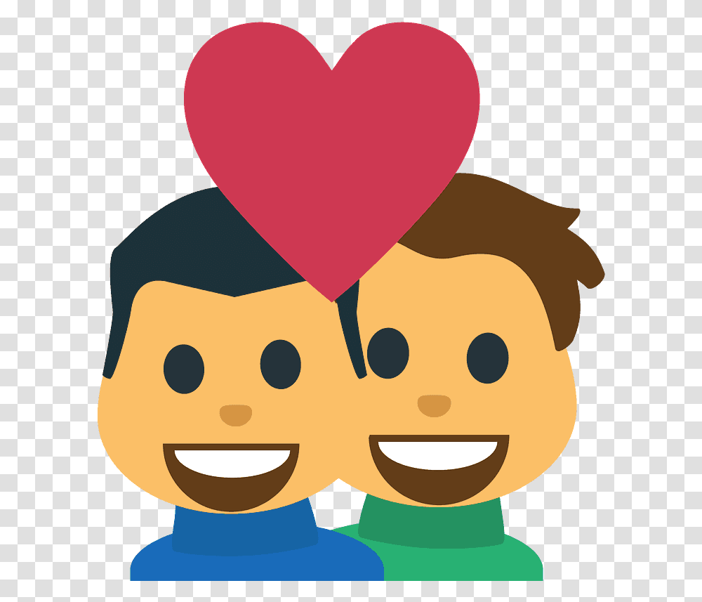 Couple With Heart Cartoon, Dating, Label, Food Transparent Png