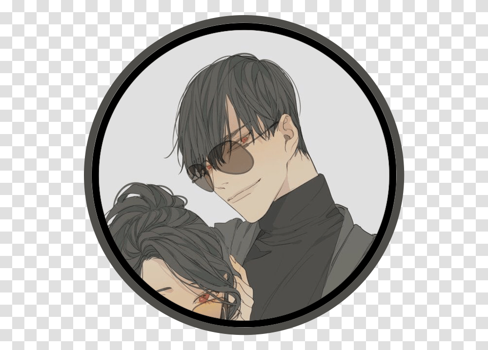 Couples Icons Anime Couple Black Aesthetic, Person, Book, Comics, Manga Transparent Png