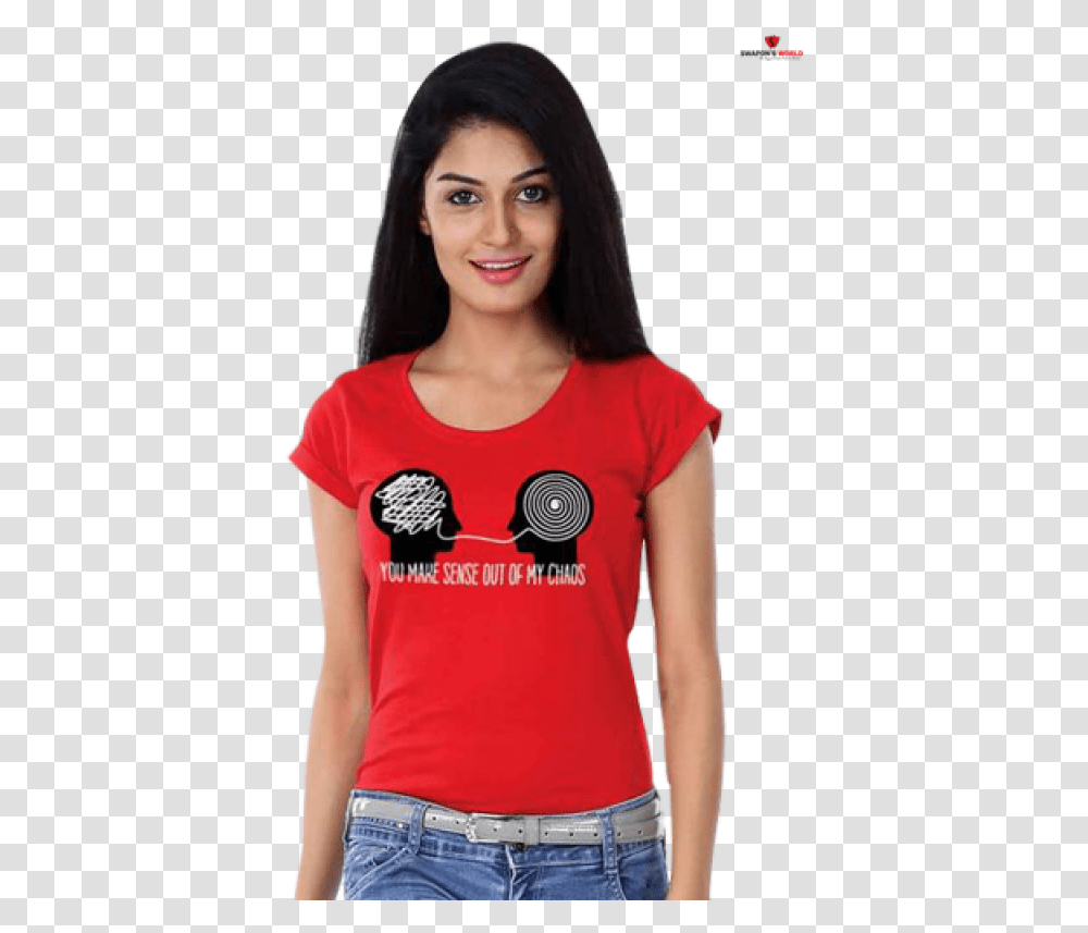 Couples Valentines Day Tees Combo Collection By Swapons, Apparel, T-Shirt, Person Transparent Png