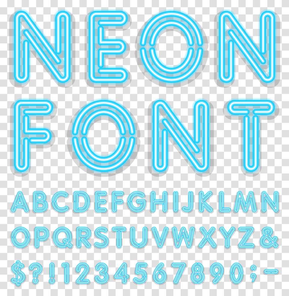 Coupon Border Blue Neon Line, Alphabet, Word, Flyer Transparent Png