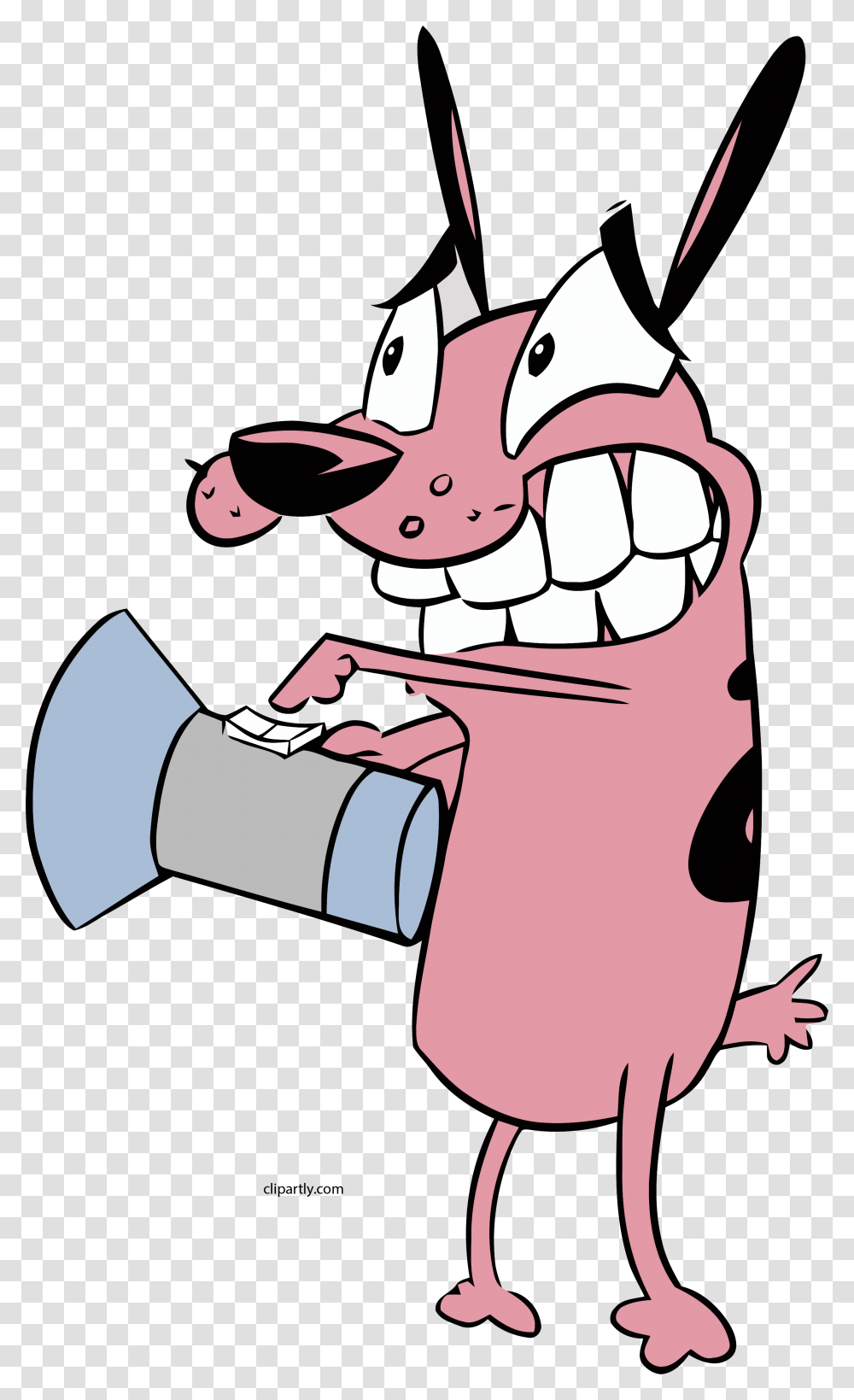 Courage The Cowardly Dog Clipart, Teeth, Mouth Transparent Png