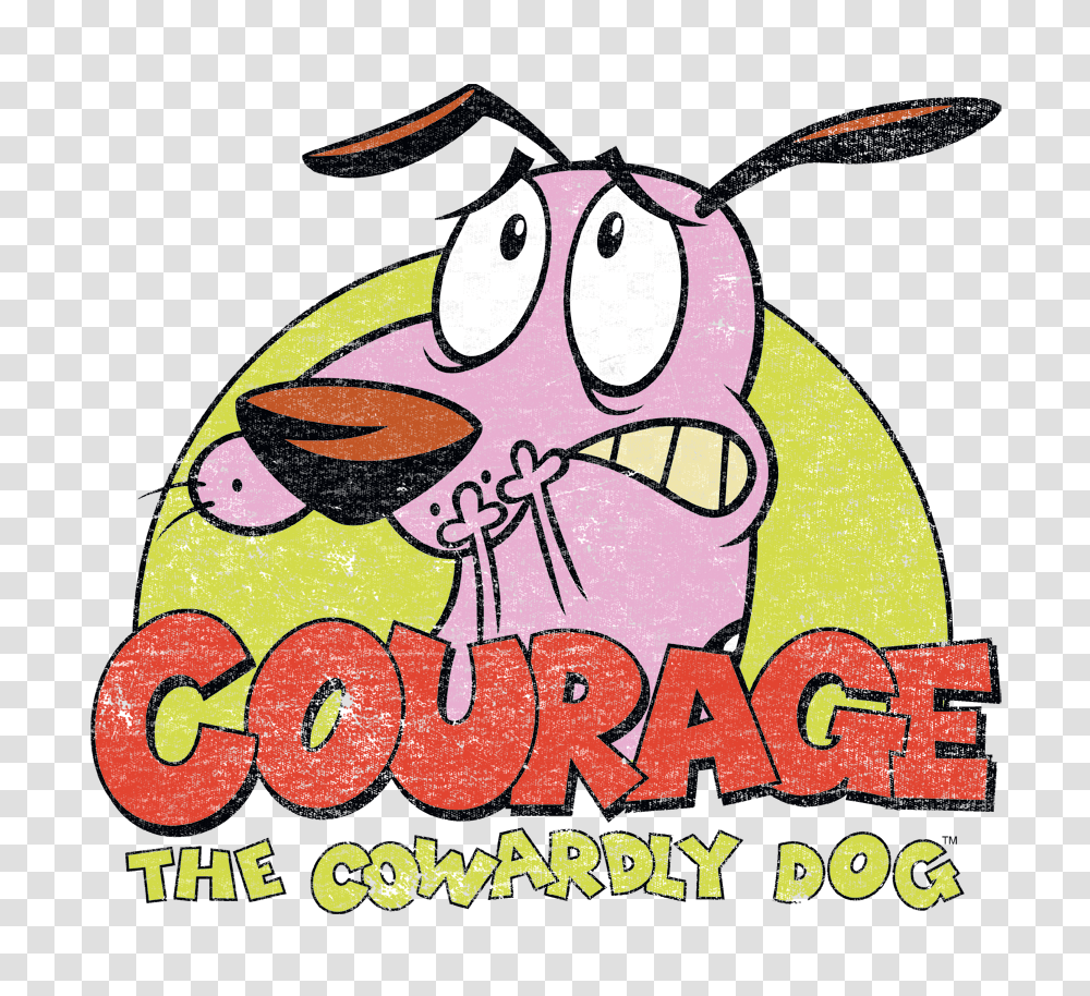 Courage The Cowardly Dog Colorful Courage Juniors T Shirt Sons, Label, Sticker, Poster Transparent Png