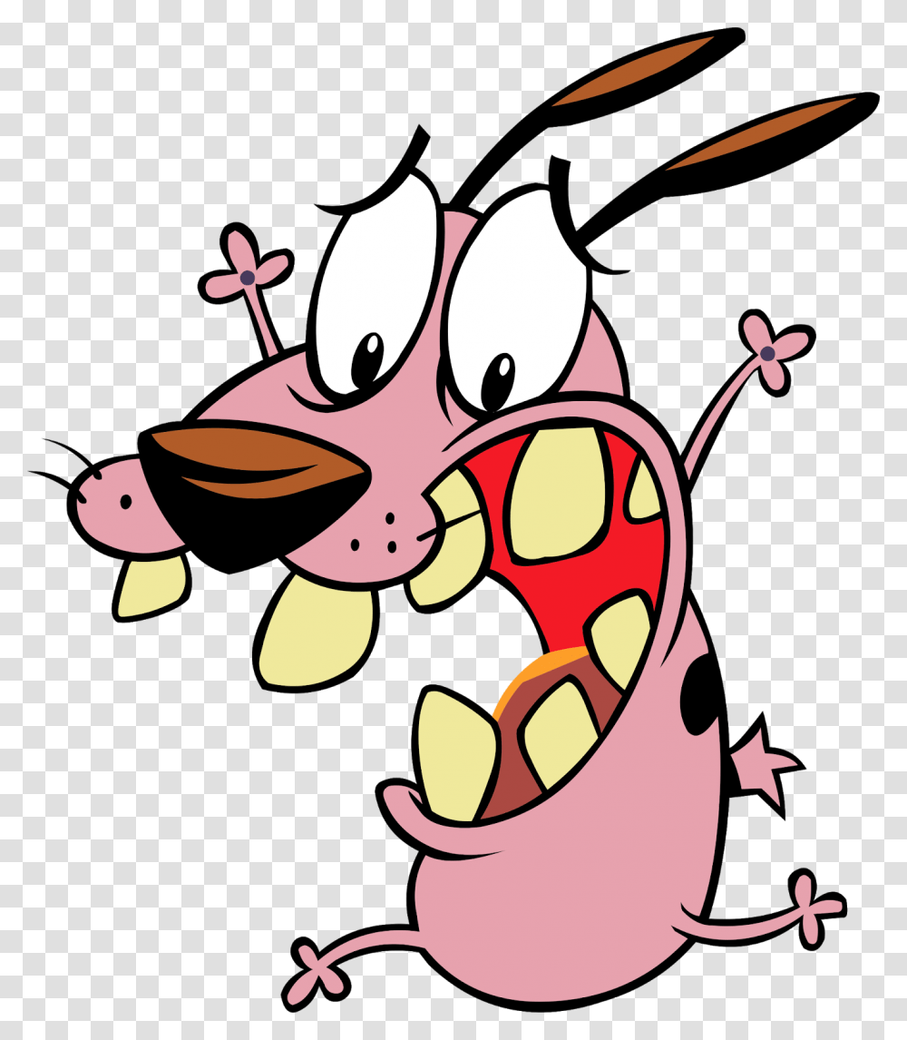 Courage The Cowardly Dog Courage The Cowardly Dog, Animal, Stencil Transparent Png