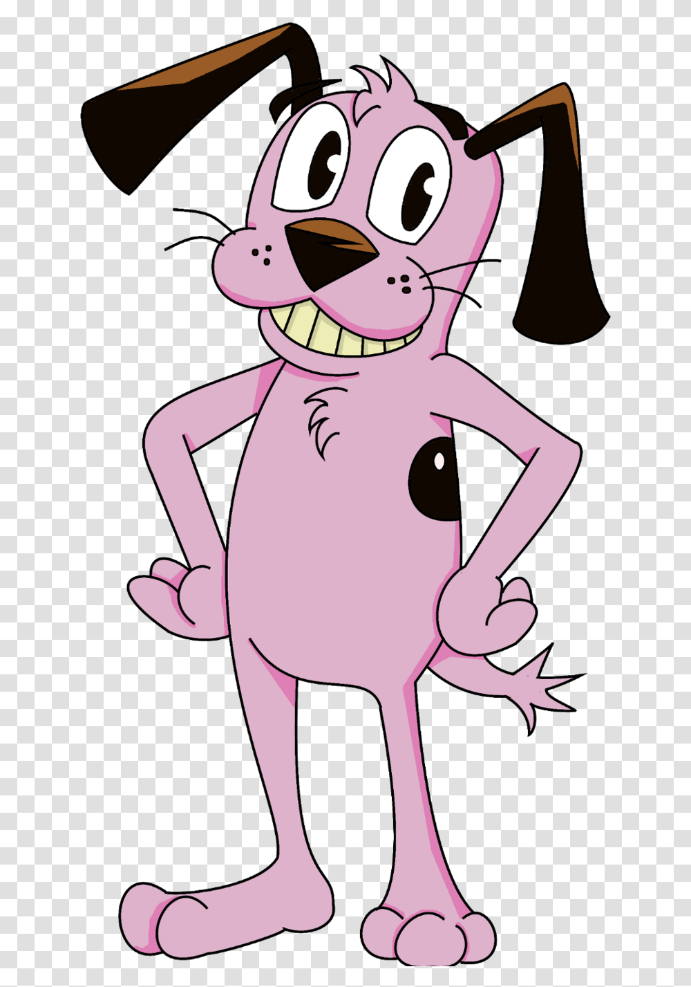 Courage The Cowardly Dog Courage The Cowardly Dog But Black, Label, Animal, Plush Transparent Png