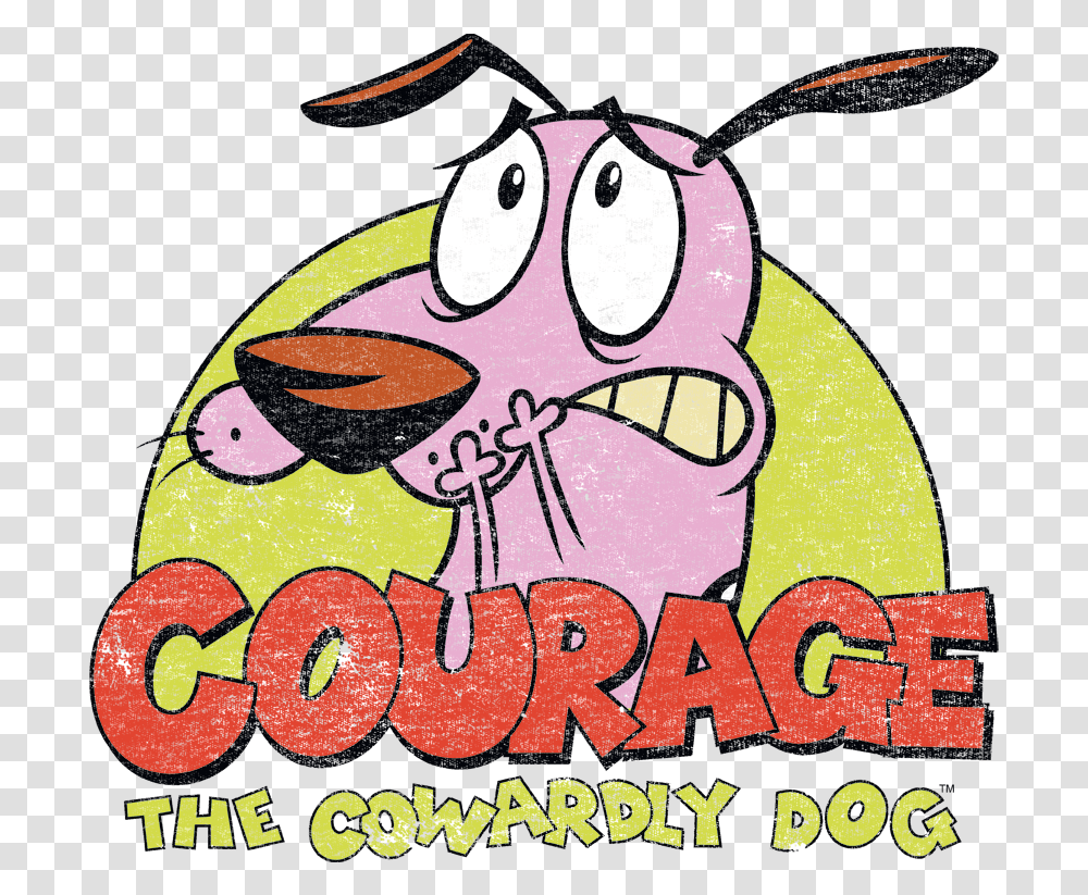 Courage The Cowardly Dog Courage The Cowardly Dog, Label, Poster, Advertisement Transparent Png