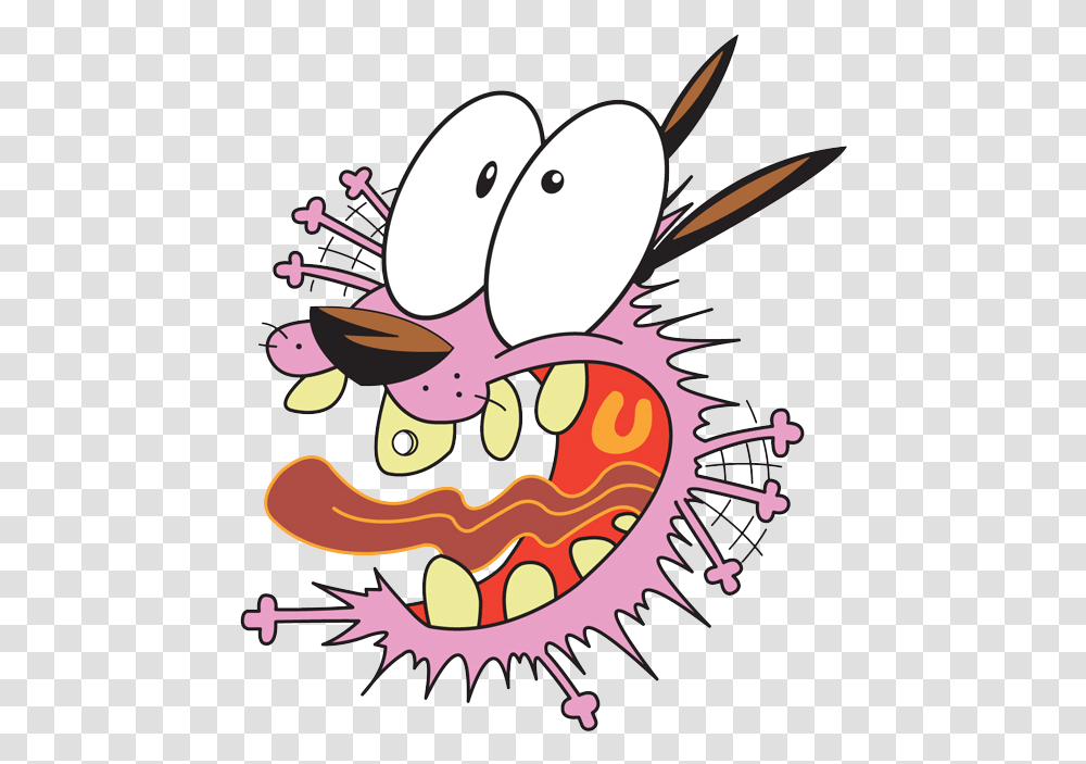Courage The Cowardly Dog Courage The Cowardly Dog Scared, Animal, Teeth Transparent Png