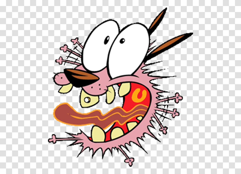 Courage The Cowardly Dog Getting Scared, Dragon, Poster, Advertisement Transparent Png