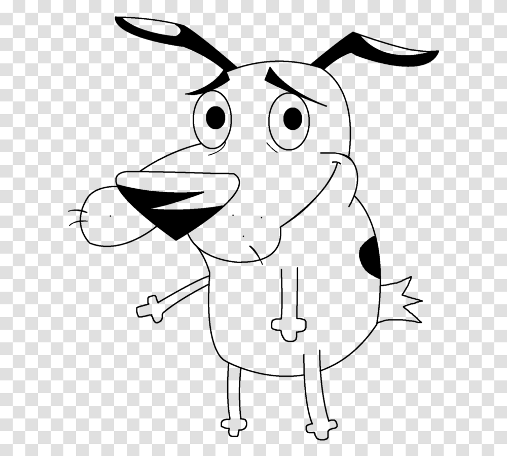 Courage The Cowardly Dog Lineart Courage The Cowardly Dog Clipart, Nature, Outdoors, Astronomy, Outer Space Transparent Png