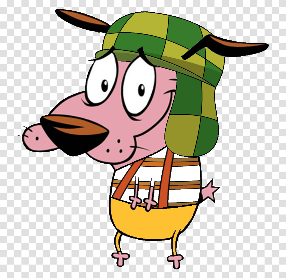 Courage The Cowardly Dog No Background Clipart Courage The Cowardly Dog, Label, Animal, Food Transparent Png