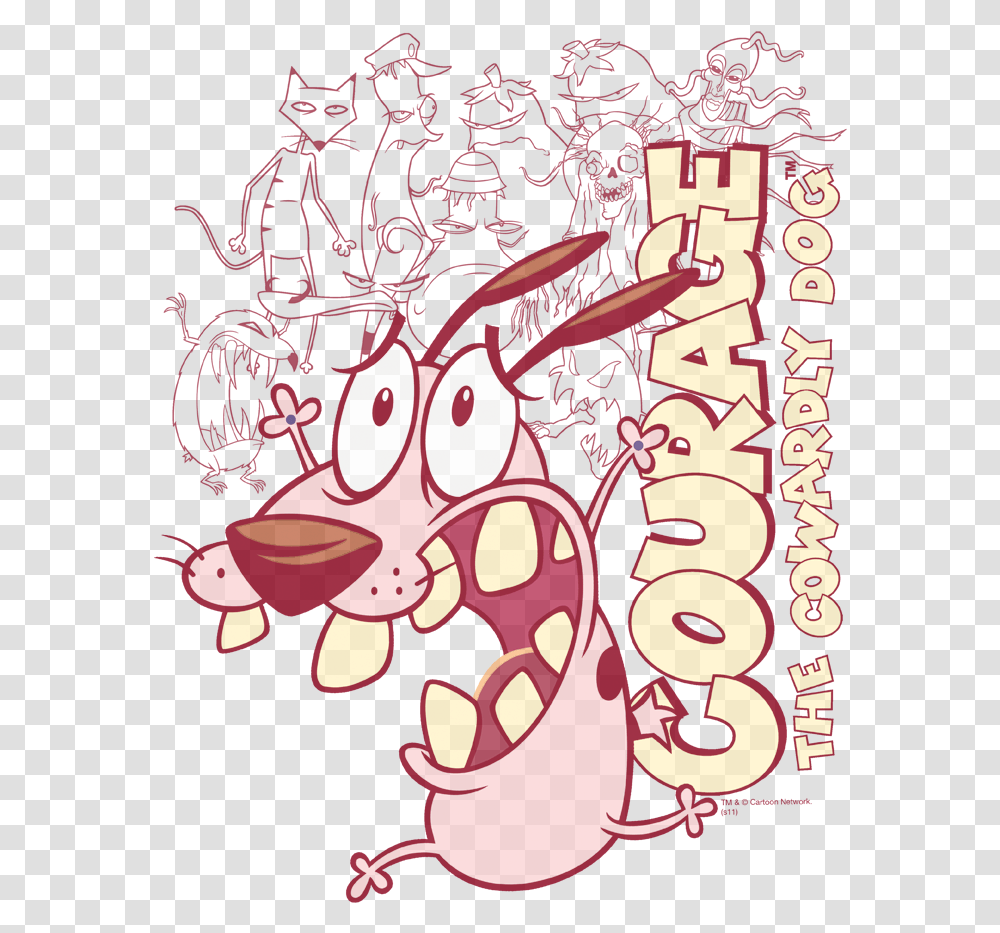 Courage The Cowardly Dog Scared, Poster Transparent Png