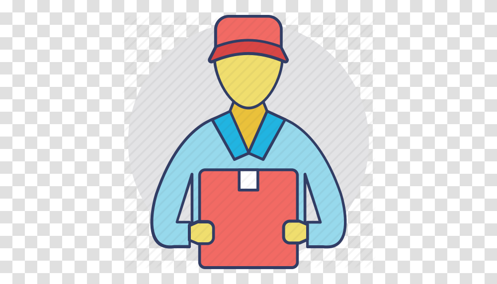 Courier Boy Courier Service Delivery Boy Postman Shipping Boy Icon, Road Sign, Worker, Carton Transparent Png