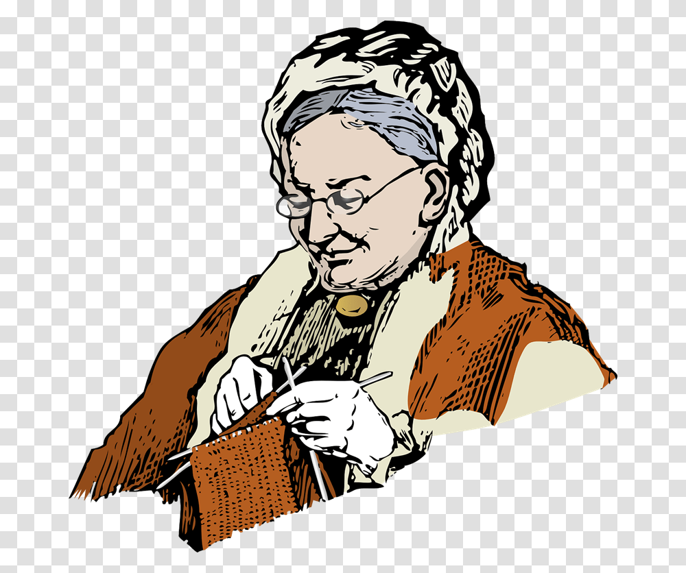 Courtesy Clipart Old Grandma, Person, Head, Drawing, Judge Transparent Png