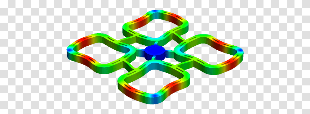 Coventorware Simulation Of Thermal Field Generated Baby Toys, Neon, Light, Coil, Spiral Transparent Png