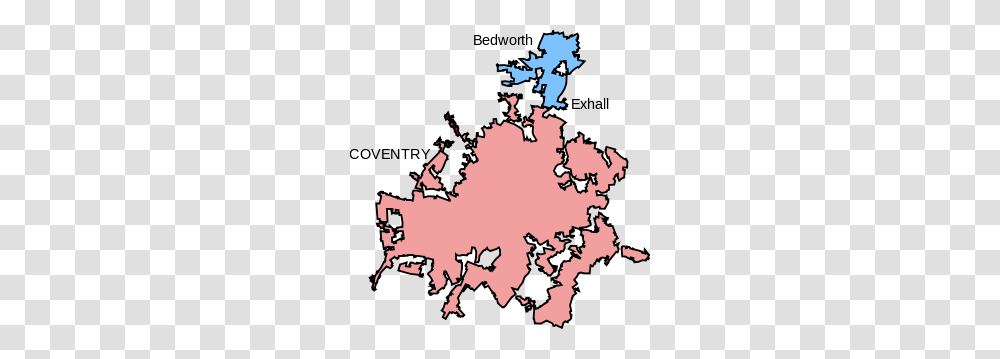 Coventry And Bedworth Urban Area, Map, Diagram, Plot, Atlas Transparent Png