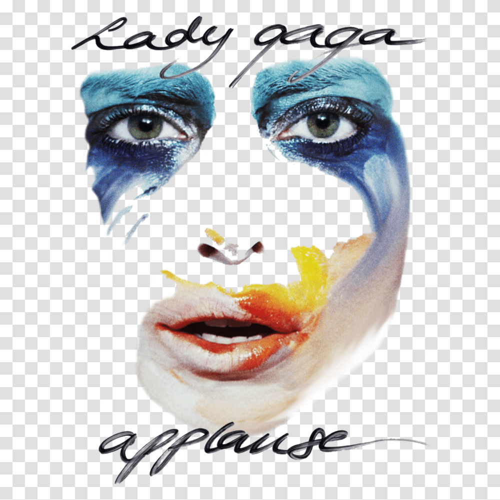 Cover Applause Lady Gaga, Face, Person, Human Transparent Png