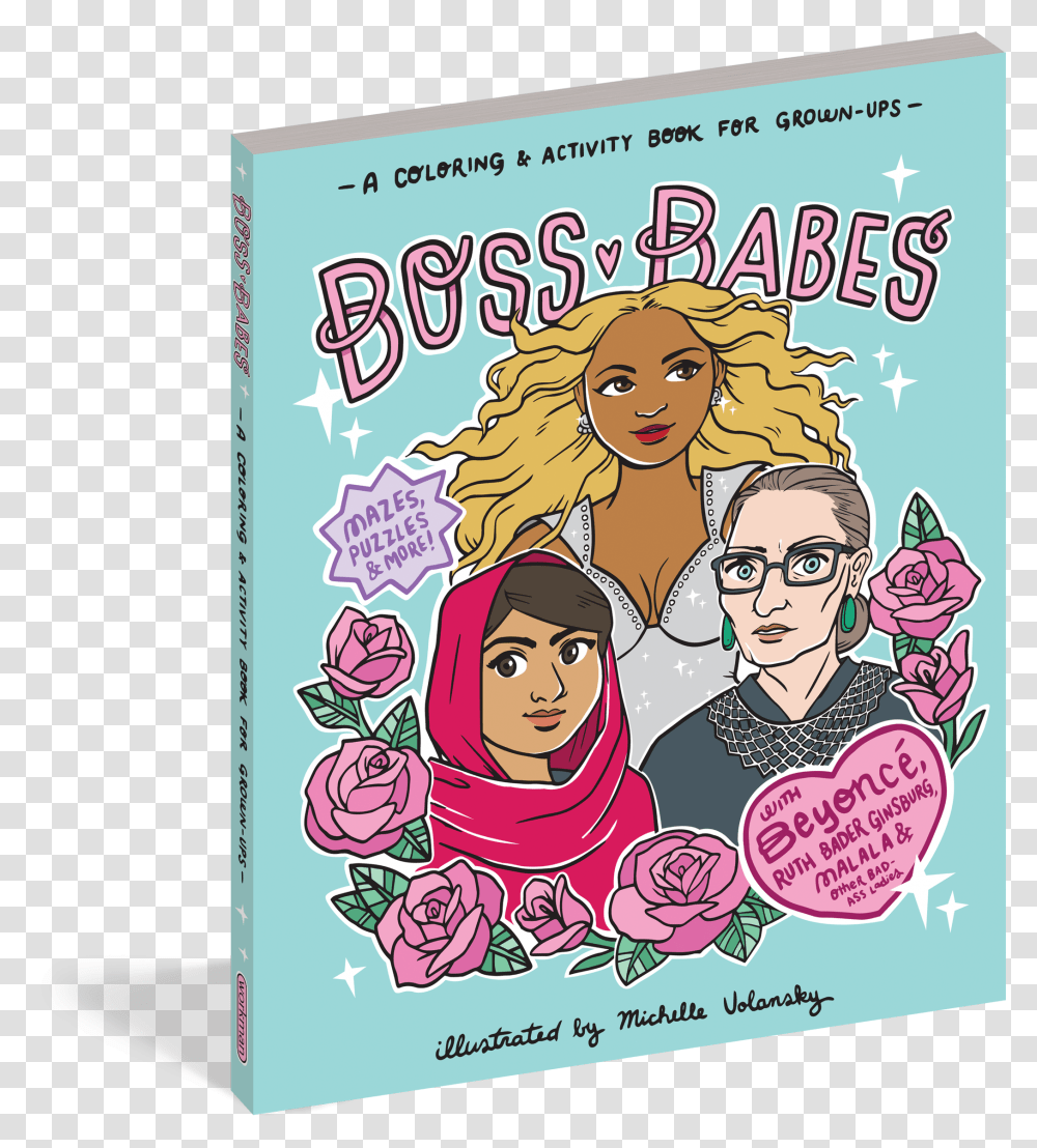 Cover Boss Babes A Coloring And Activity Book For Grown Ups, Advertisement, Poster, Flyer, Paper Transparent Png