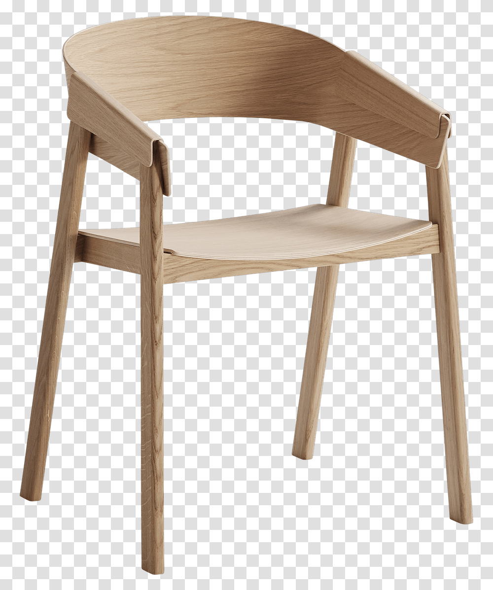 Cover Chair Oak Cover Chair Muuto, Furniture, Wood, Armchair Transparent Png