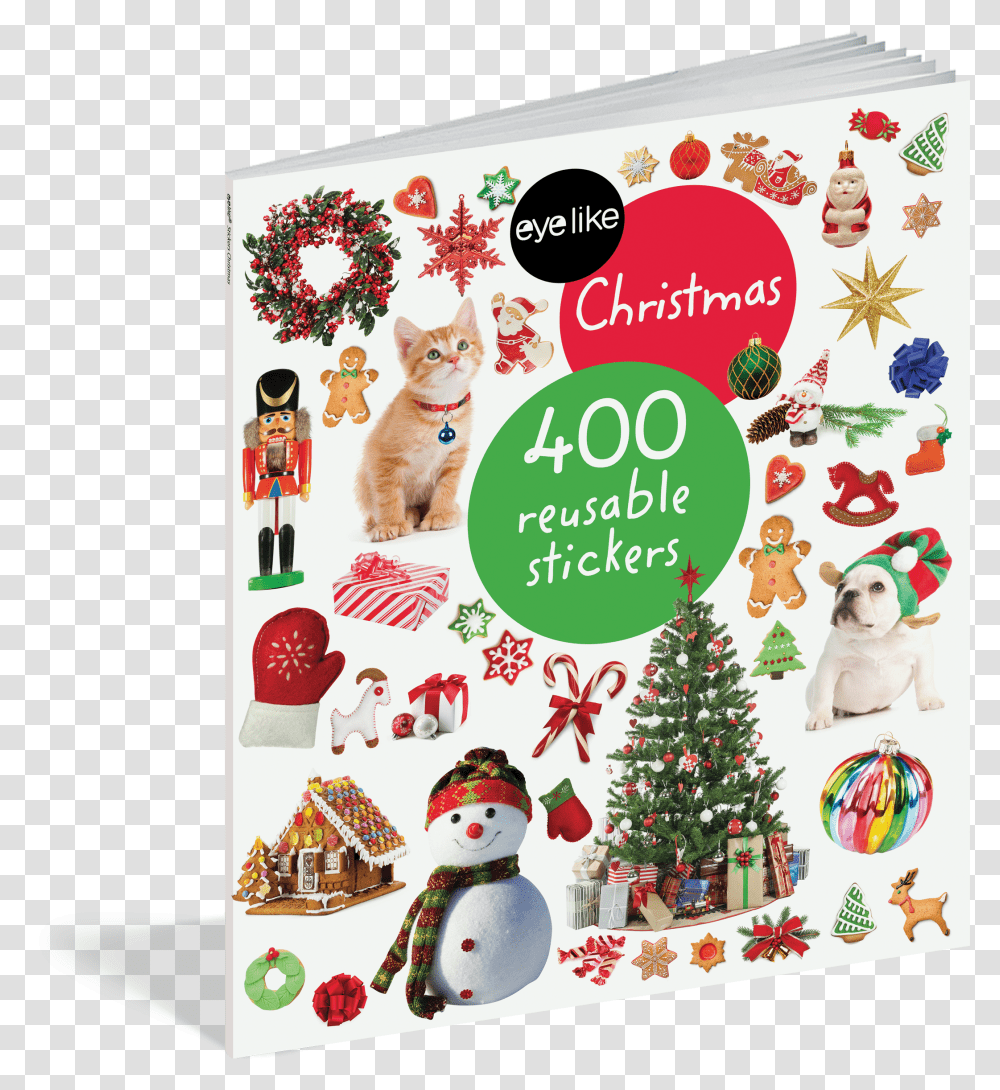 Cover Christmas Sticker Book Transparent Png