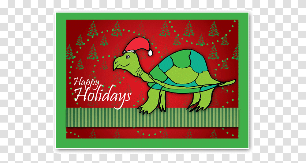 Cover Design Of The Turtle Holiday Card, Animal, Reptile, Sea Life, Bird Transparent Png