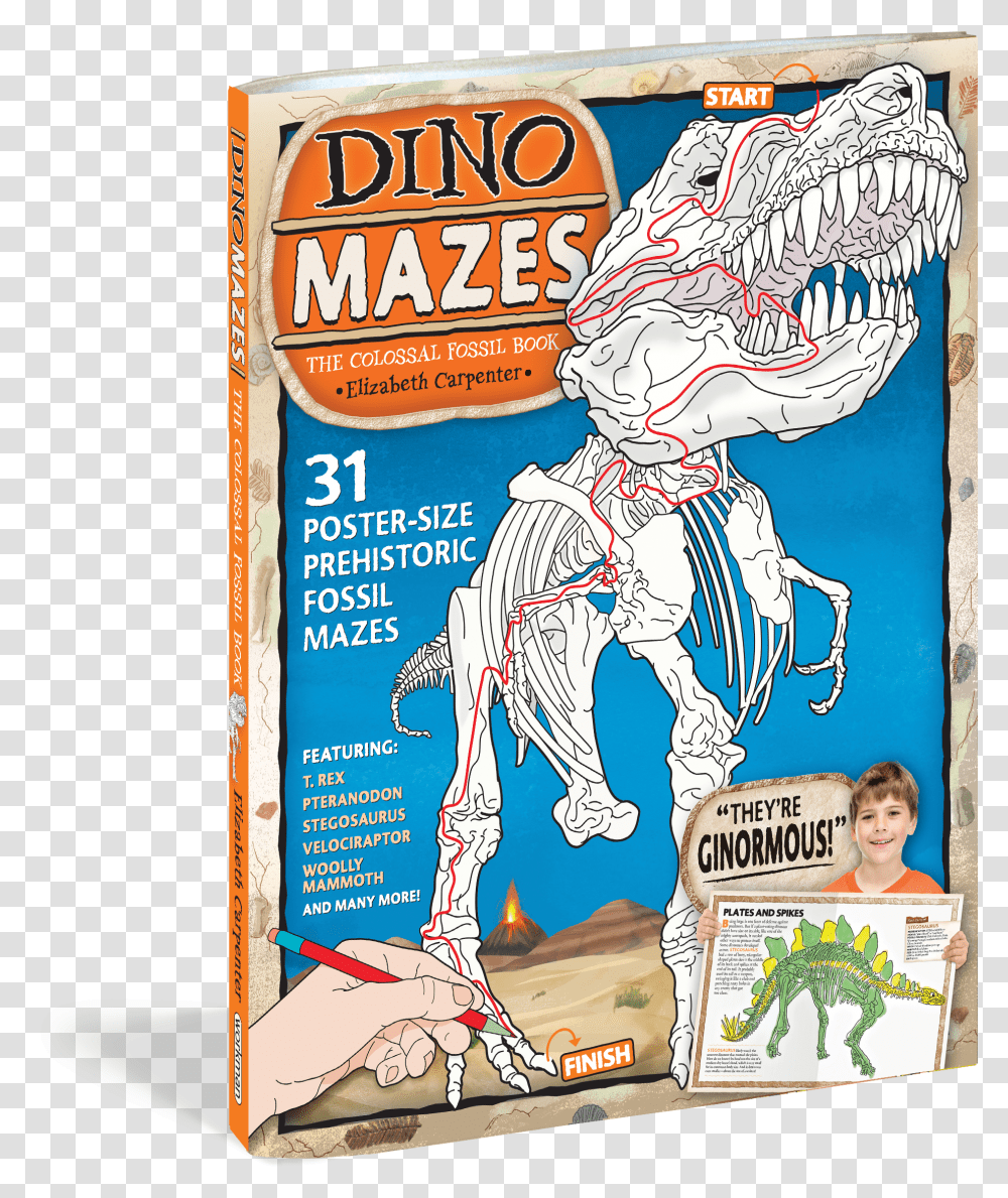 Cover Dinomazes The Colossal Fossil Book Transparent Png