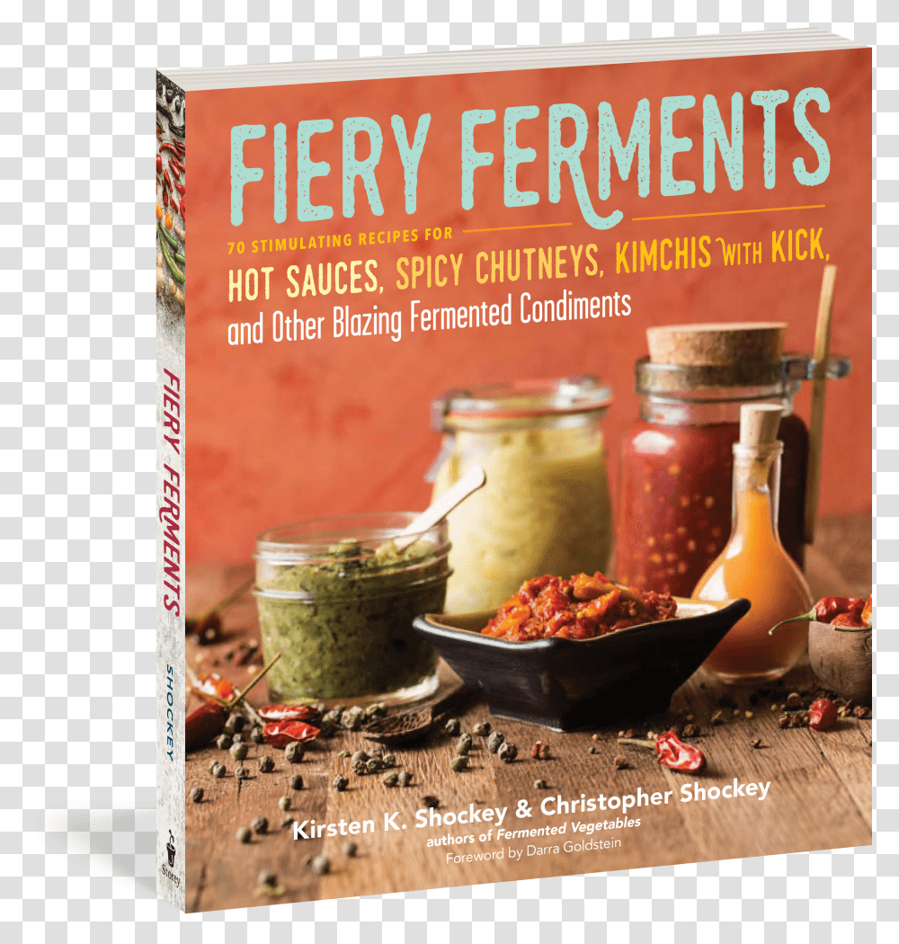 Cover Fiery Ferments 70 Stimulating Recipes For Hot Sauces Transparent Png