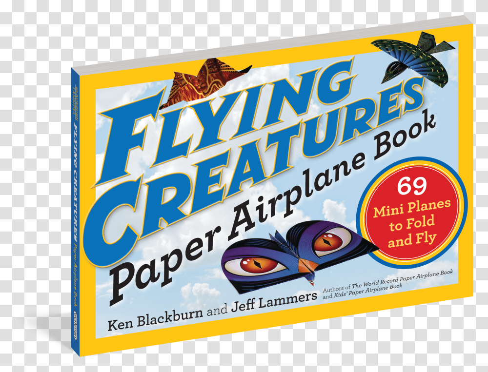 Cover Flying Creatures Paper Airplane Book, Advertisement, Poster, Flyer, Brochure Transparent Png