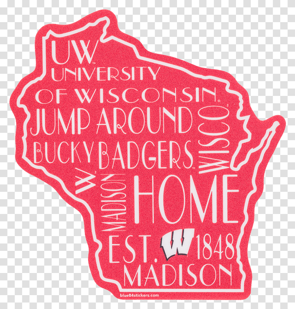 Cover Image For Blue 84 Wisconsin Outline Decal Wisconsin Outline, Logo, Trademark Transparent Png