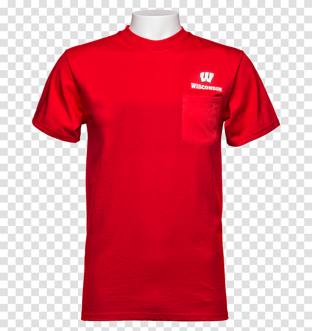 Cover Image For Top Promotions Motion W Wisconsin Pocket Shirts With Block Letters, Apparel, T-Shirt, Person Transparent Png