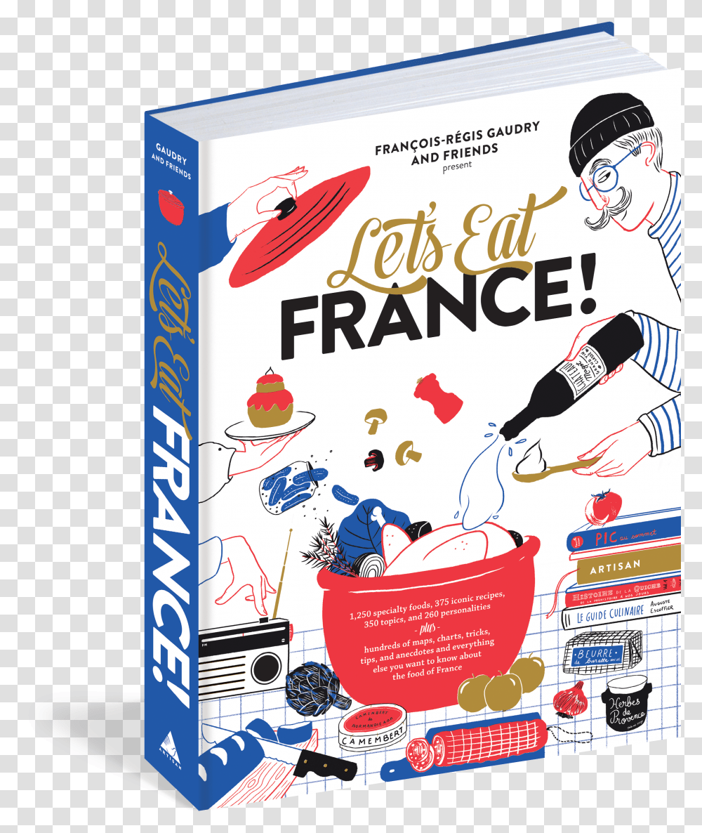 Cover Lets Eat France Book, Advertisement, Poster, Flyer, Paper Transparent Png