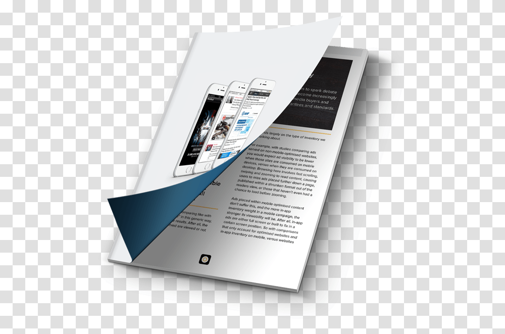 Cover Mobile Viewability Brochure, Advertisement, Poster, Flyer, Paper Transparent Png