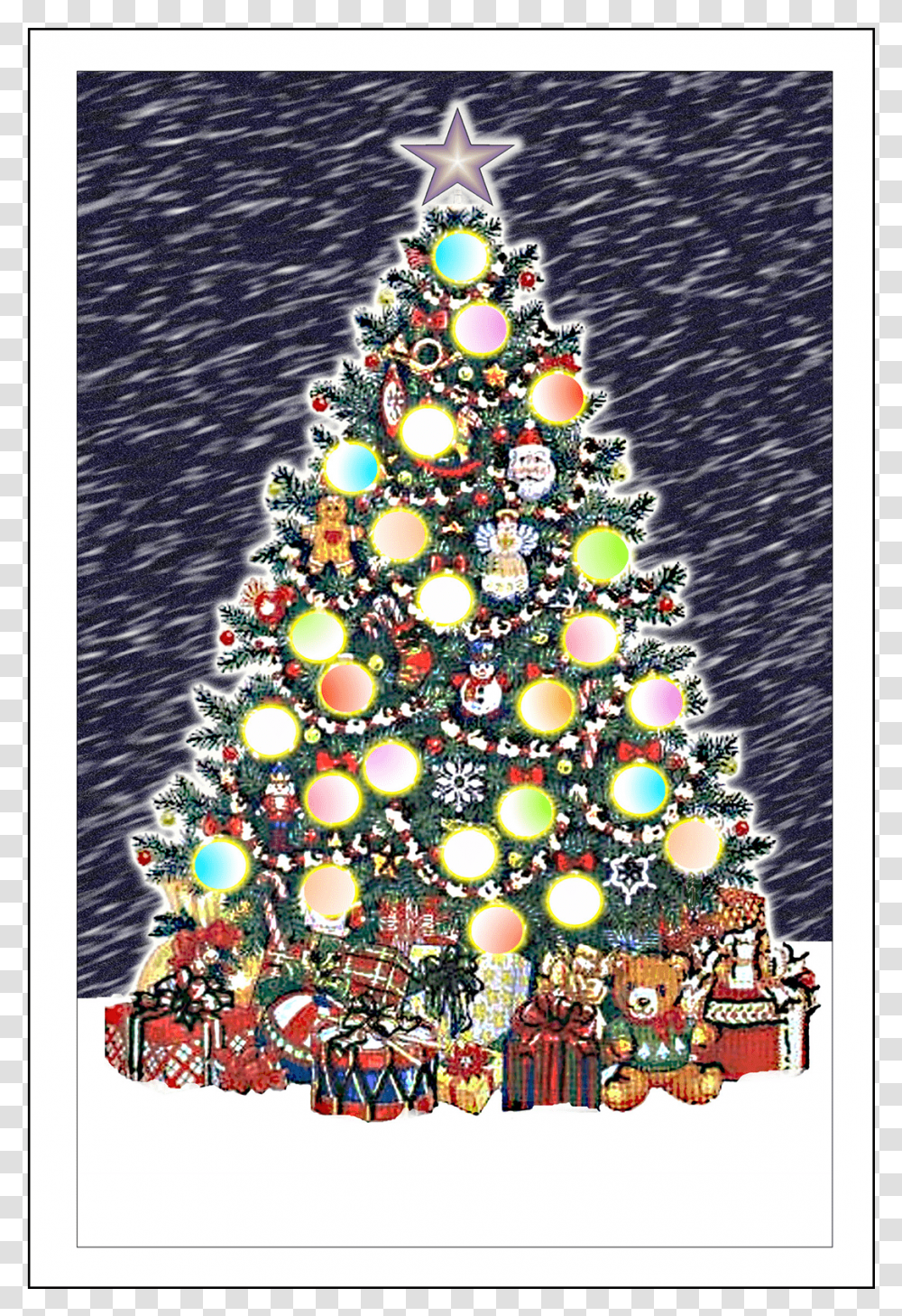 Cover Of Christmas Card Christmas Ornament, Christmas Tree, Plant, Doodle, Drawing Transparent Png