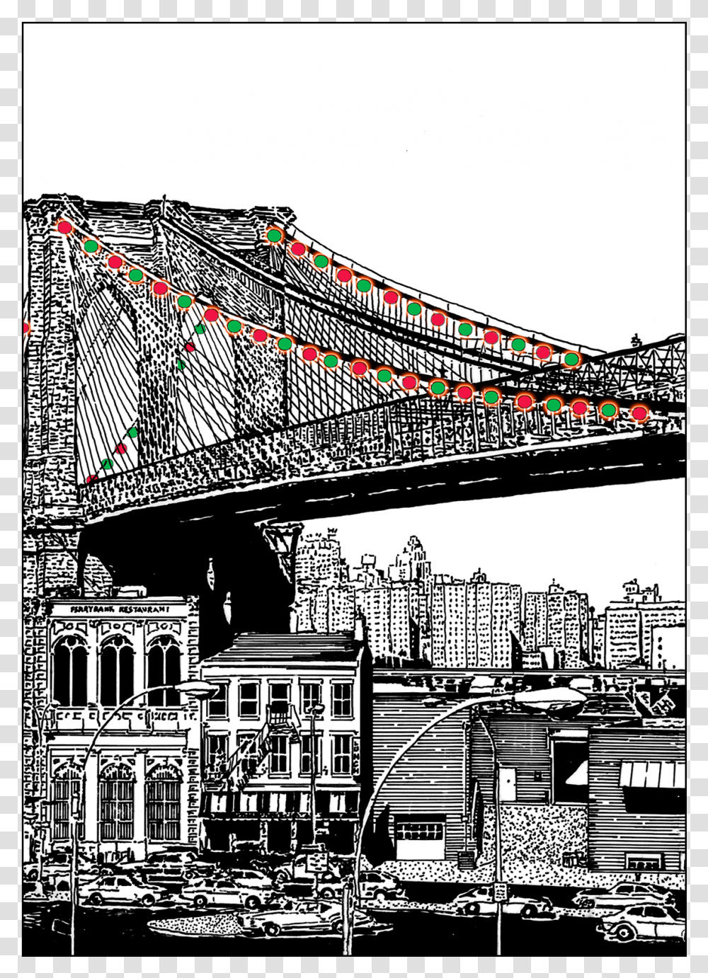 Cover Of Christmas Holiday Card Arch, Building, Bridge, Suspension Bridge, Neighborhood Transparent Png