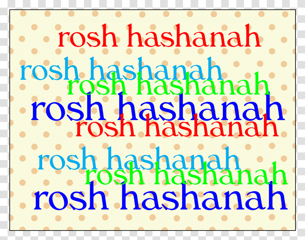 Cover Of Jewish New Year Rosh Hashanah Card Graphic Design, Word, Alphabet, Number Transparent Png