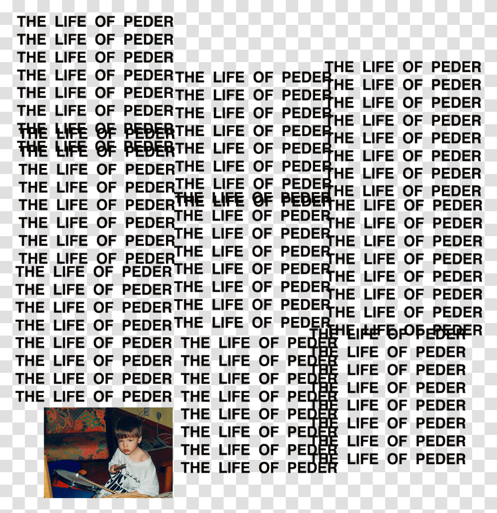 Cover Of Lido Life Of Peder Kanye West The Life Of Pablo, Person, People Transparent Png