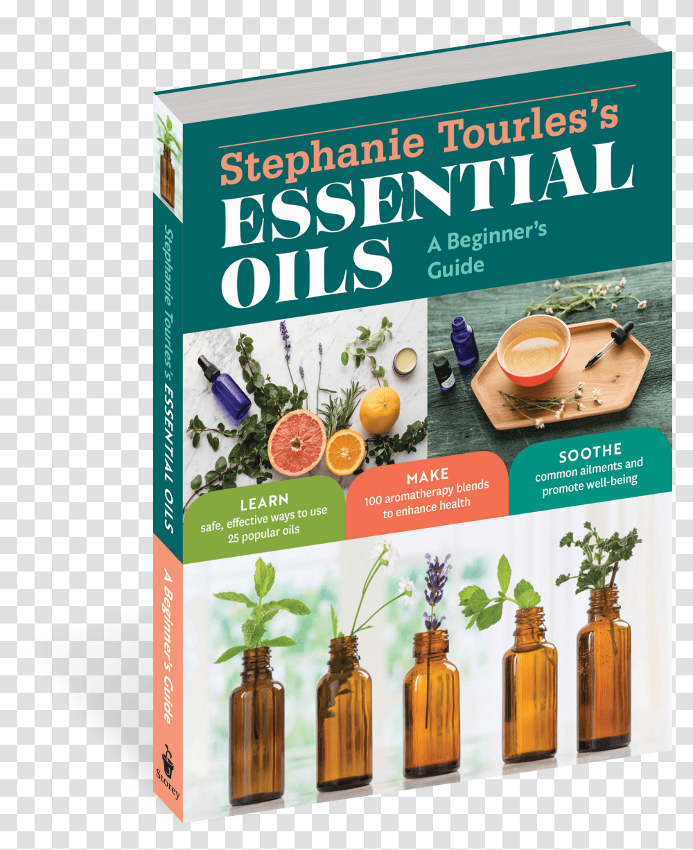 Cover Stephanie Tourles's Essential Oils, Plant, Flyer, Pottery, Fruit Transparent Png