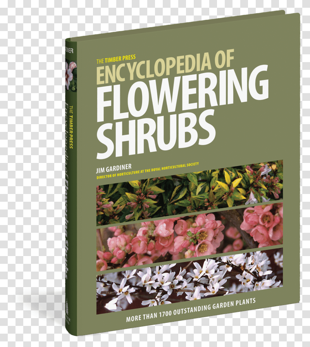Cover The Timber Press Encyclopedia Of Flowering Shrubs, Plant, Label, Petal Transparent Png