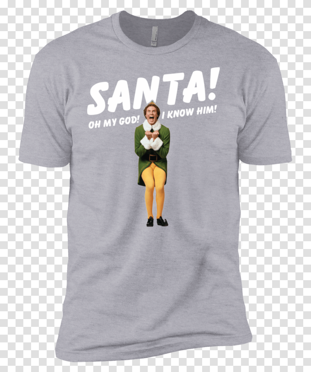 Cover Your Body With Amazing Funny Buddy The Elf Santa T Shirt, Apparel, Person, Human Transparent Png