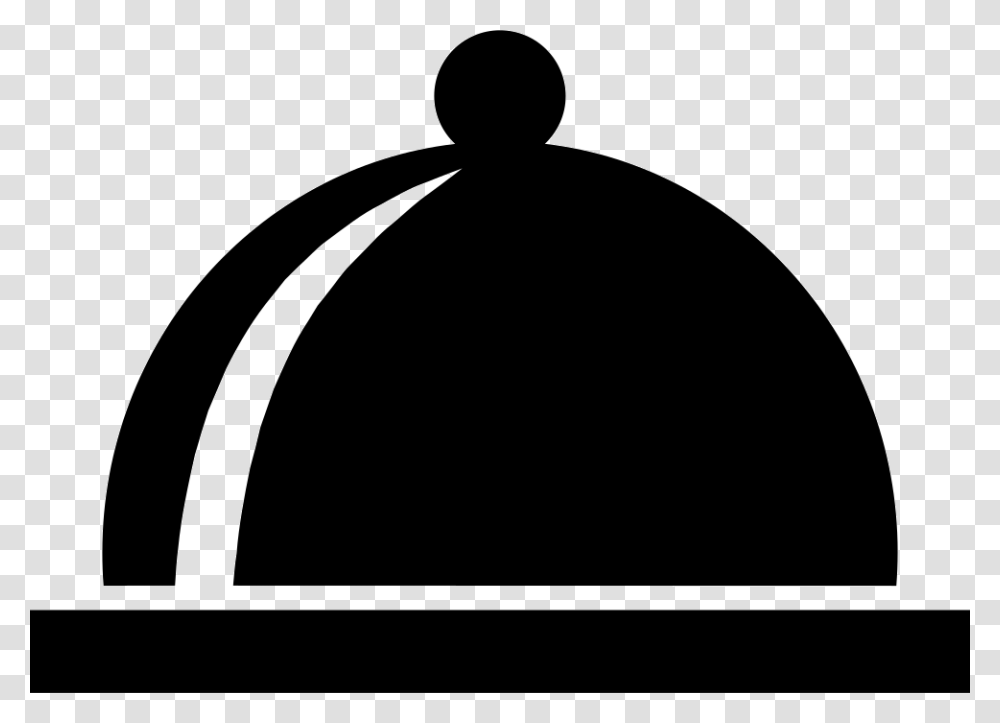 Covered Plate Of Food Restaurant Chef Icon, Silhouette, Architecture, Building Transparent Png
