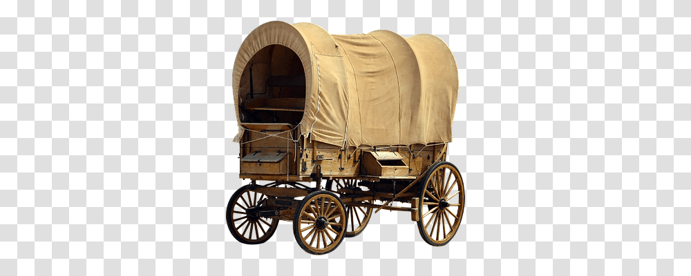Covered Wagon Transport, Vehicle, Transportation, Horse Cart Transparent Png