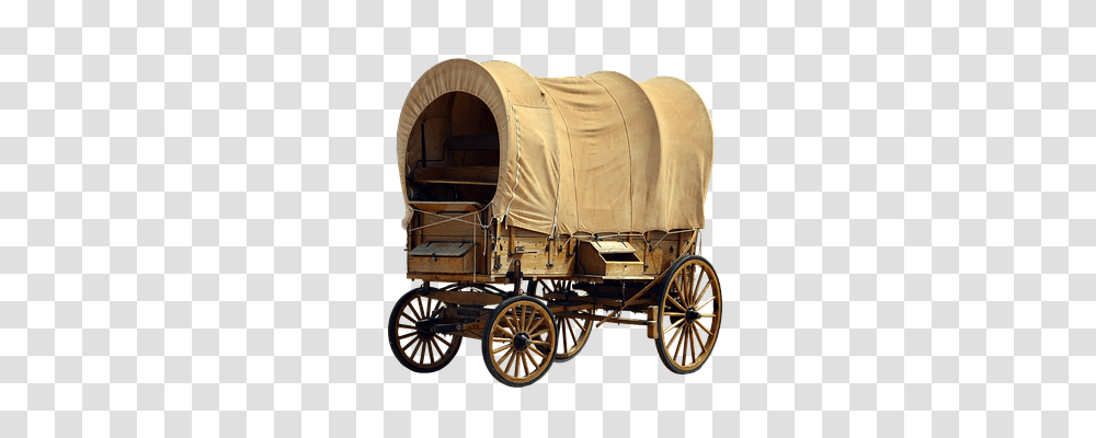Covered Wagon Transport, Vehicle, Transportation, Horse Cart Transparent Png