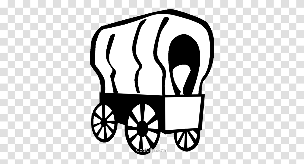 Covered Wagons Royalty Free Vector Clip Art Illustration, Vehicle, Transportation, Horse Cart, Carriage Transparent Png