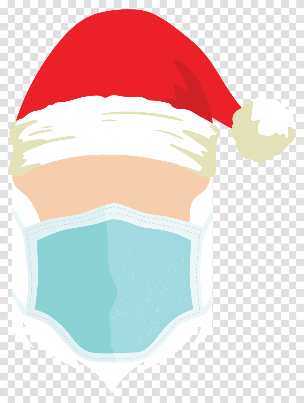 Covid Christmas Santa Claus, Diaper, Baseball Cap, Hat, Clothing Transparent Png
