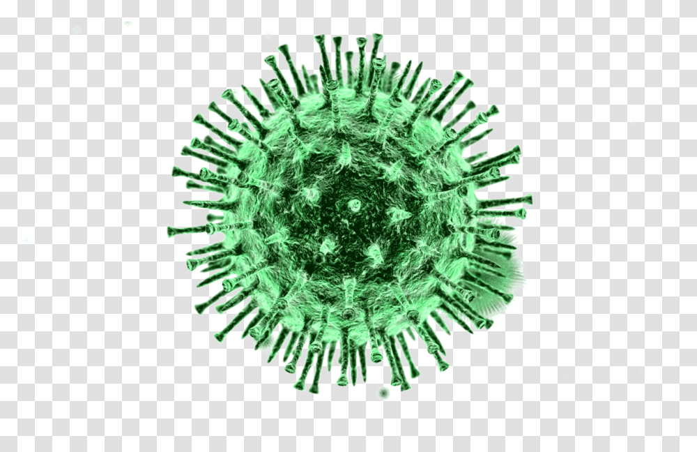 Covid Virus, Sphere, Crystal, Green, Snowflake Transparent Png