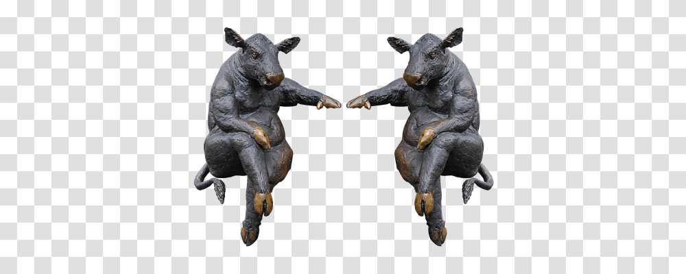 Cow Emotion, Figurine, Statue, Sculpture Transparent Png