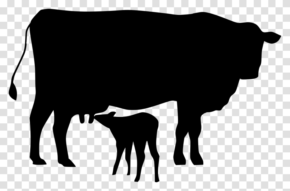Cow And Calf Icon, Gray, World Of Warcraft Transparent Png