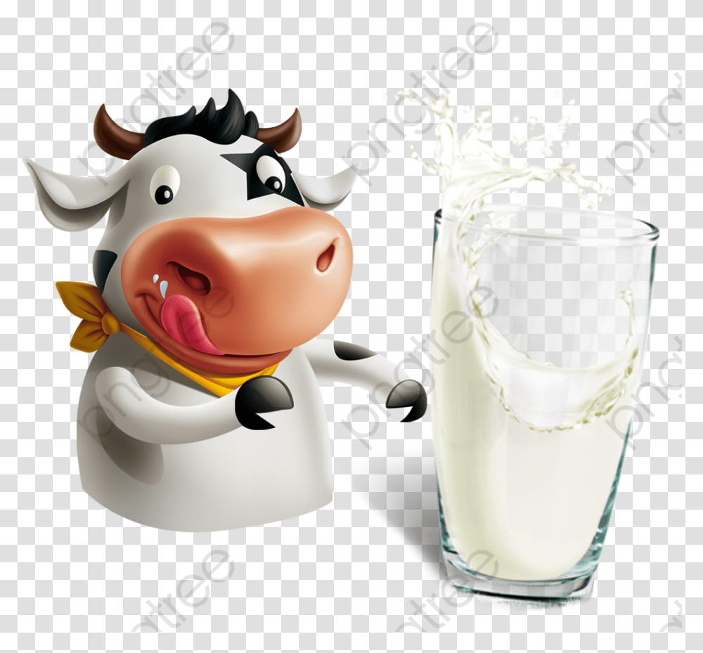 Cow And Milk, Beverage, Drink, Dairy, Ice Cream Transparent Png